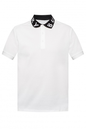 Logo-embroidered polo shirt, zdjęcie 1 Logo-embroidered polo shirt od Burberry